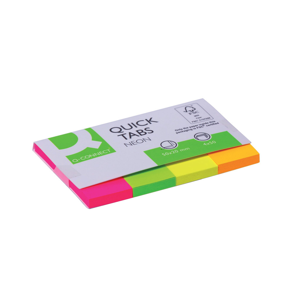 Q-CONNECT QUICK TABS 20X50 NEO PK200