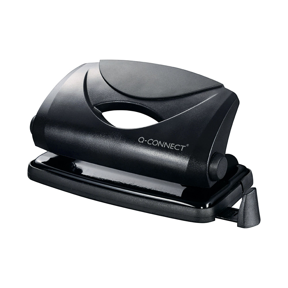 Q-CONNECT LIGHT DUTY HOLE PUNCH BLK