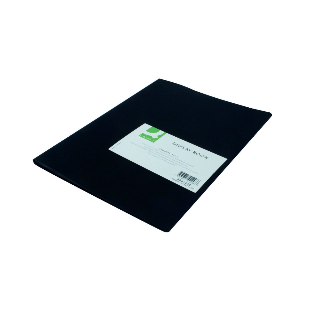 Q-CONNECT DISPLAY BOOK 10 POCKET BLK