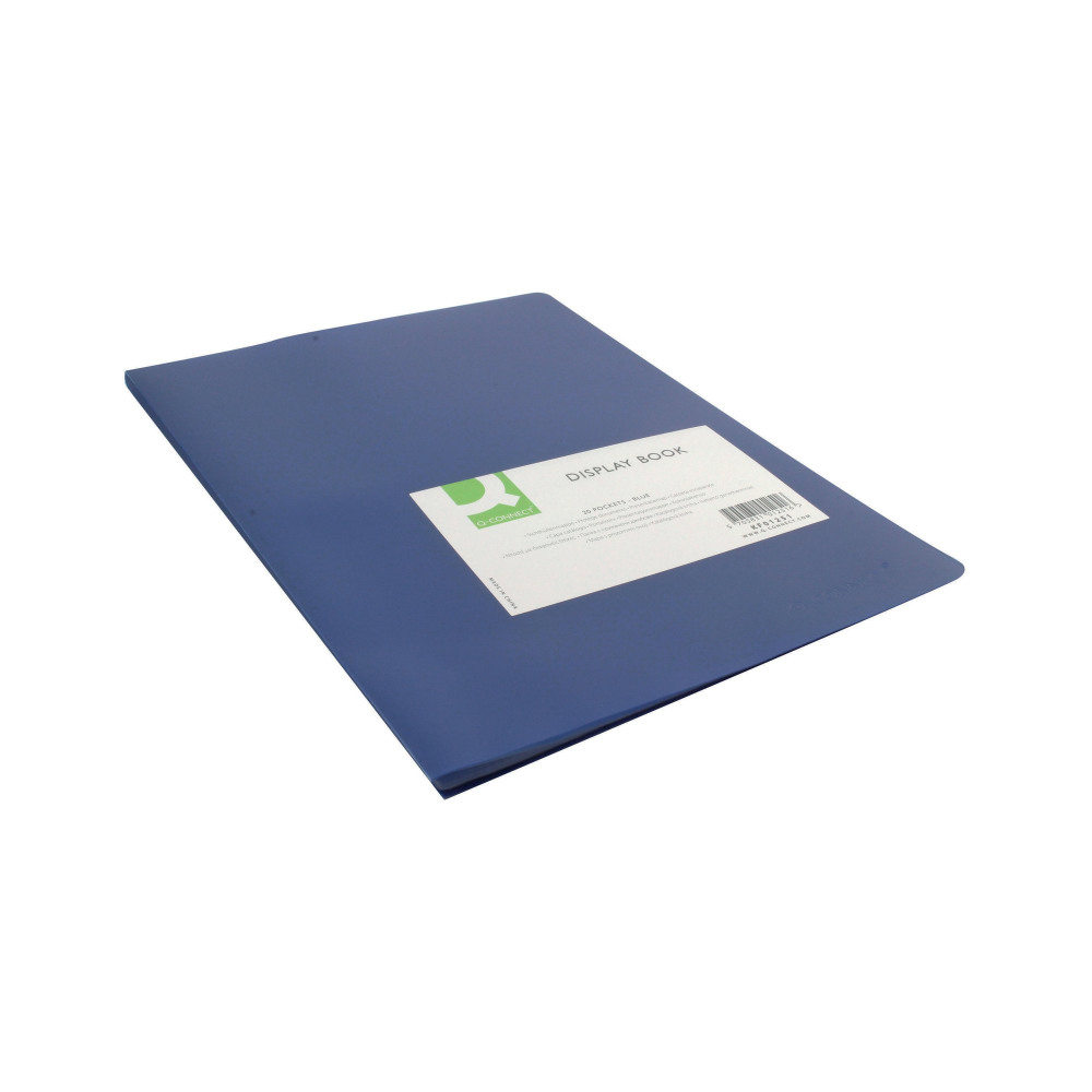Q-CONNECT DISPLAY BOOK 20 POCKET BLU