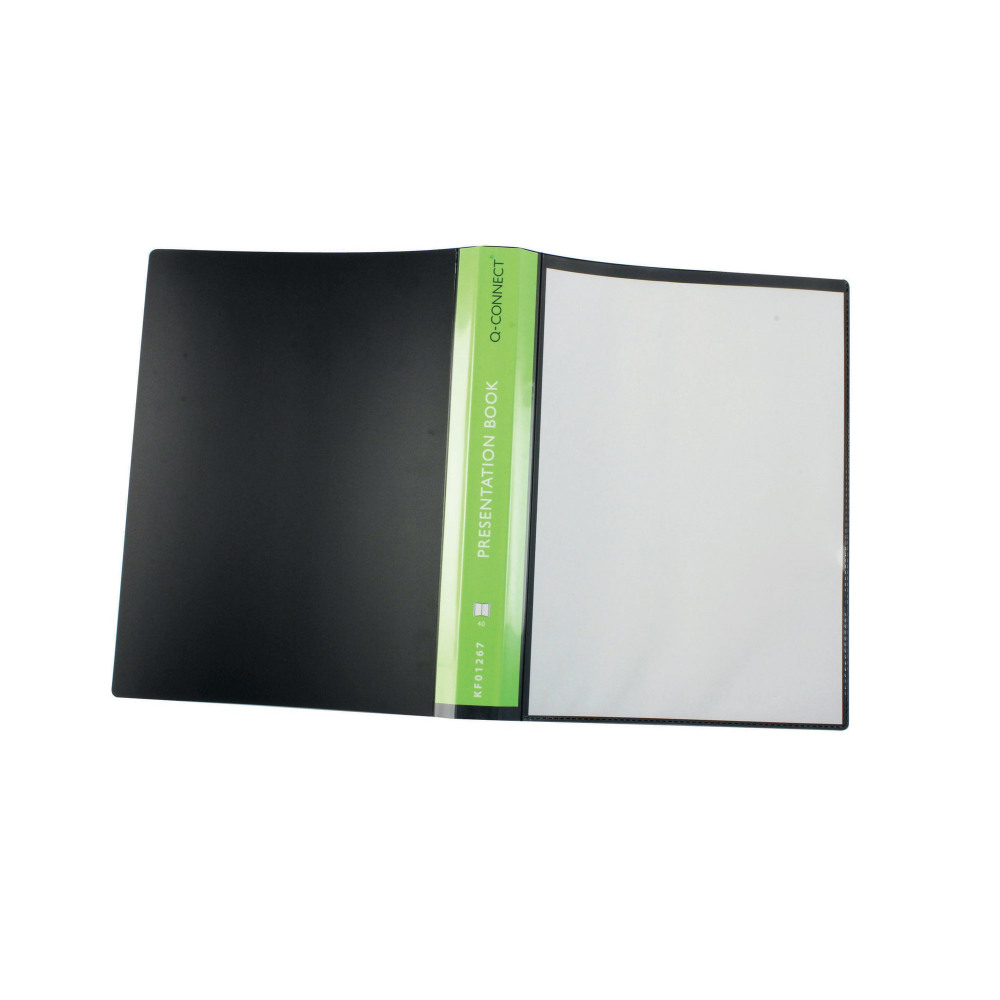 Q-CONNECT PRES DSP BOOK 40 PKT BLK