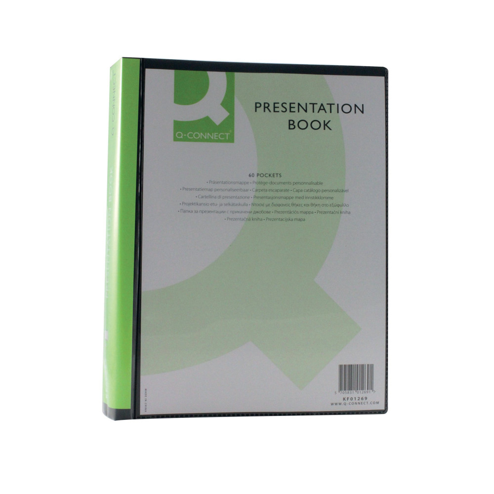 Q-CONNECT DISPLAY BOOK 60 POCKET BLK