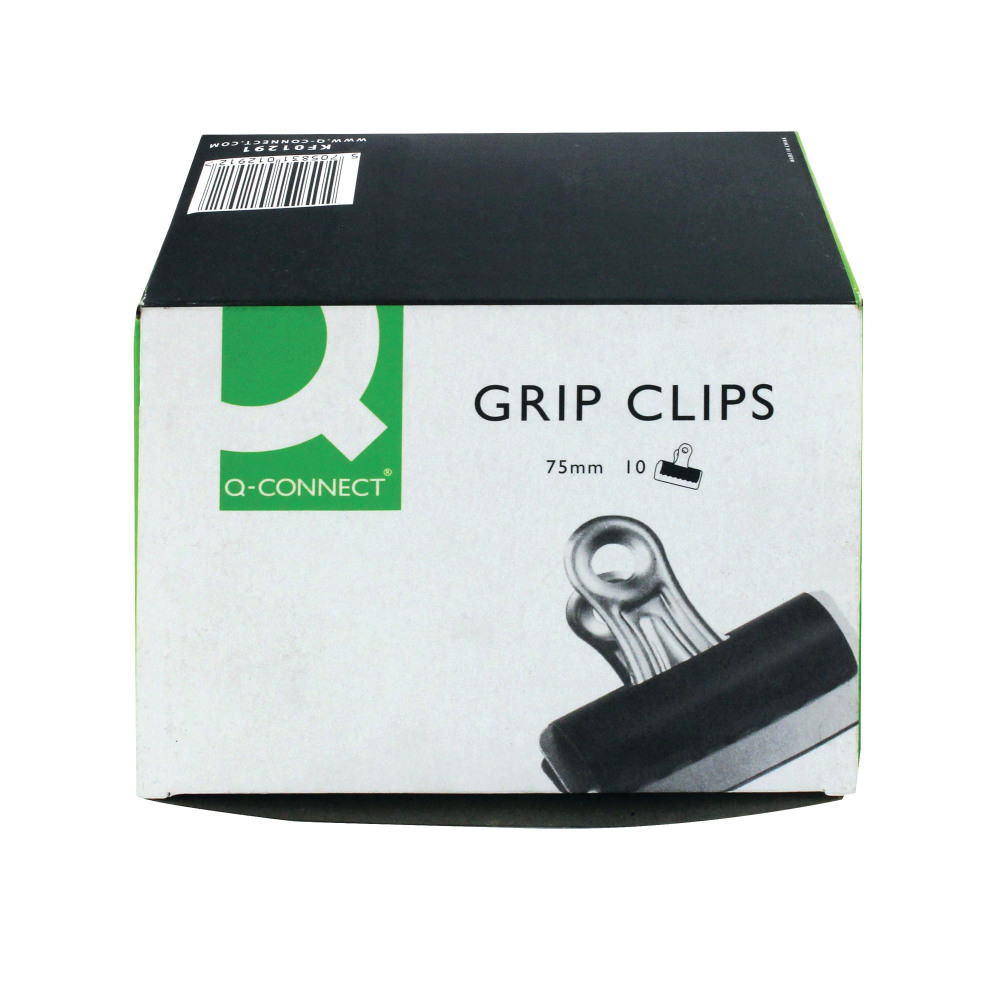 Q-CONNECT GRIP CLIP 75MM PK10