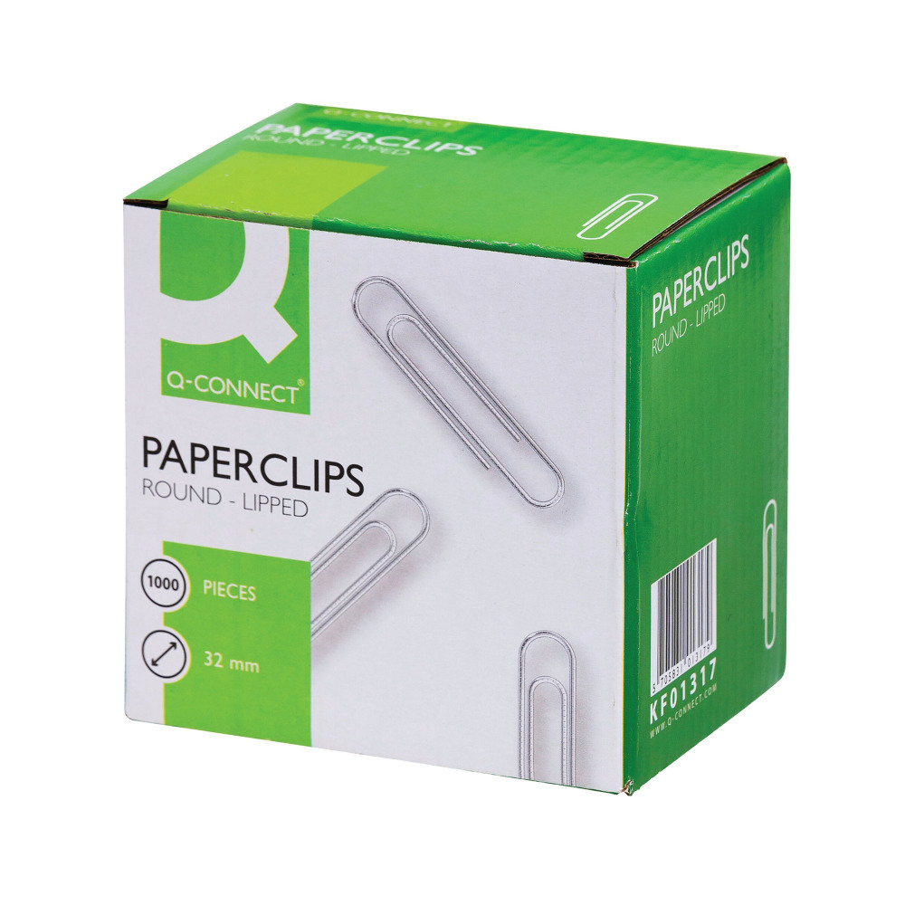 Q-CONNECT PCLIP LIPPED BOX 1000