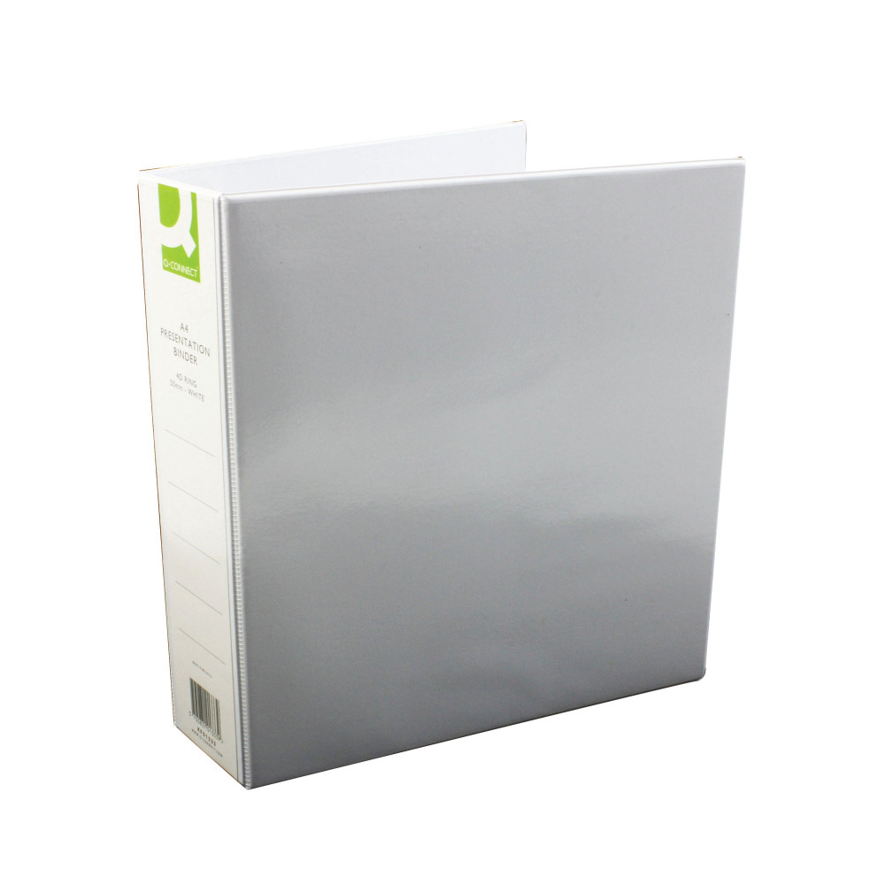 Q-CONNECT 4D RBNDR 50MM A4 WHT PK6