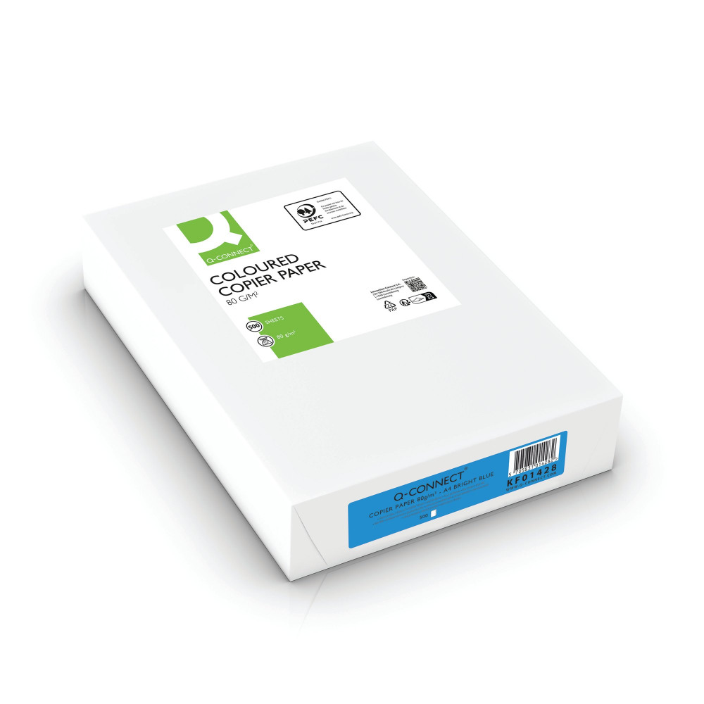 Q-CONNECT COPIER PAPER BLUE A4 PK500