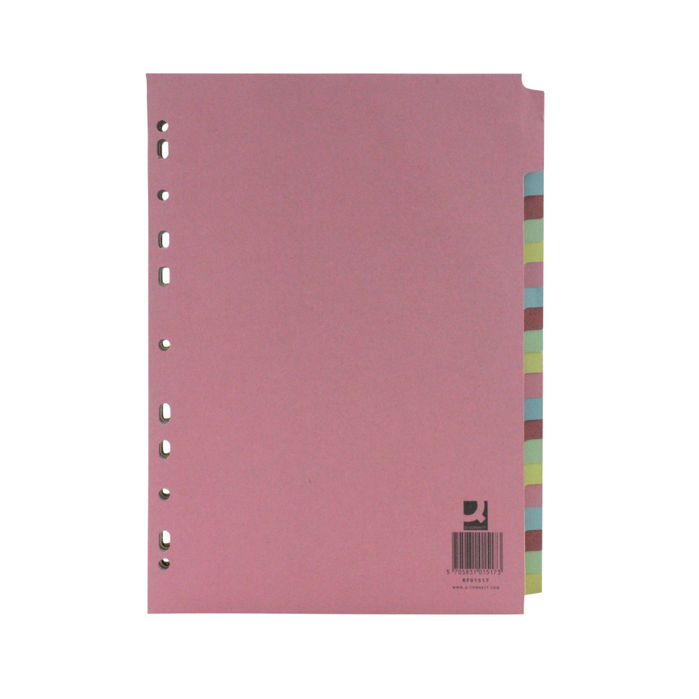Q CONNECT SUBJECT DIVIDER 20 PART A4