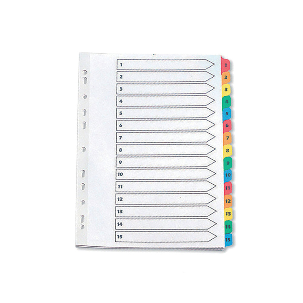 Q-CONNECT INDEX A4 MULTI PNCHD TABBD