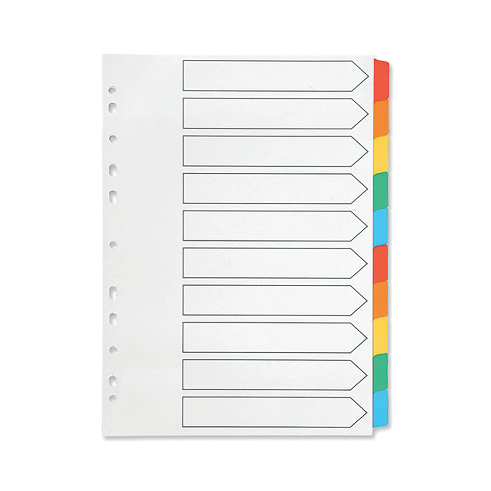 Q-CONNECT INDEX A4 BLANK TABS MULTI