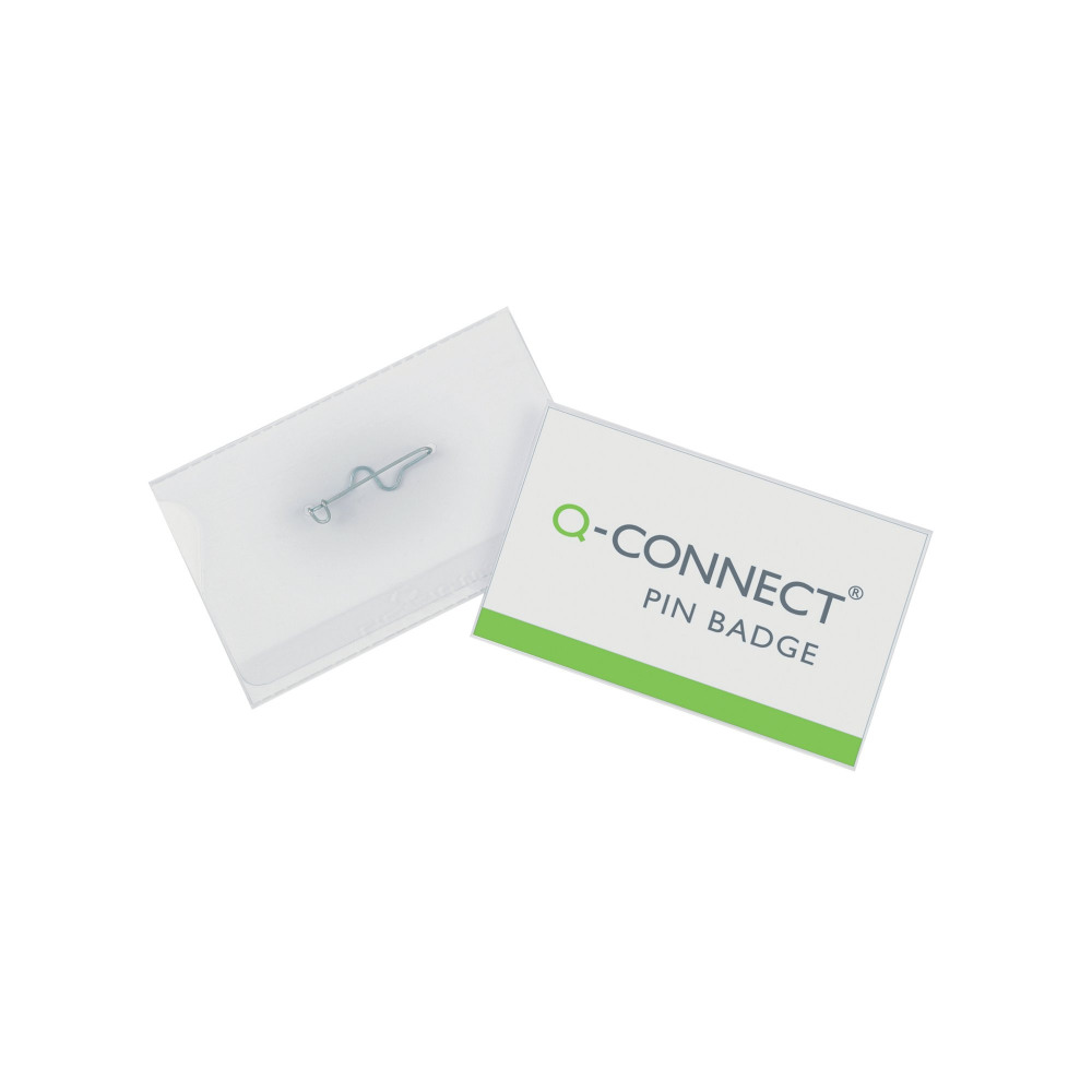Q-CONNECT PIN BADGE 40X75MM PK100