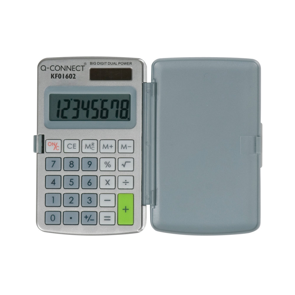 Q-CONNECT 8-DIGIT POCKET CALCULATOR