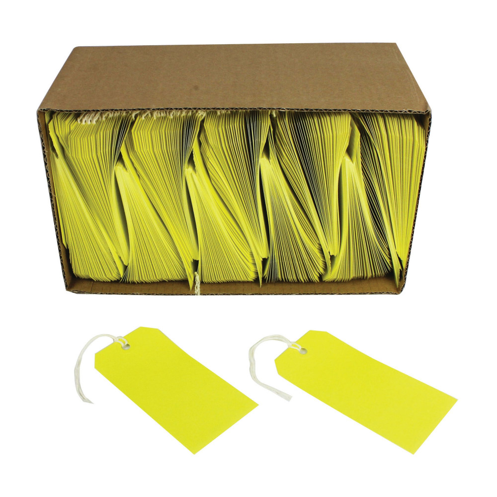 STRUNG TAG 120X60 YELLOW PK1000