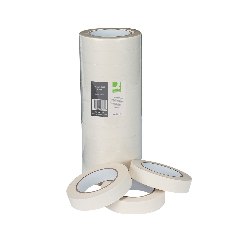Q-CONNECT MASKING TAPE 24MMX50M PK12