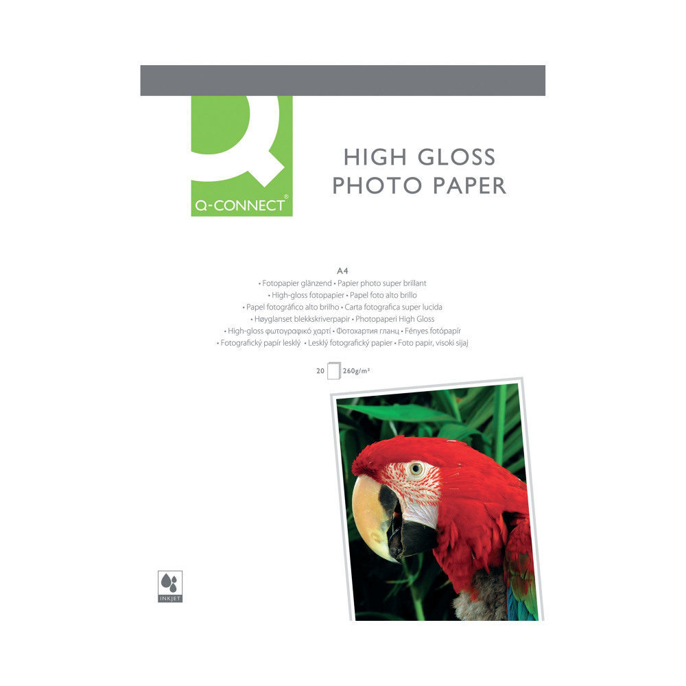 QCONCT HIGLS PHT PPR A4 260G WHT P20