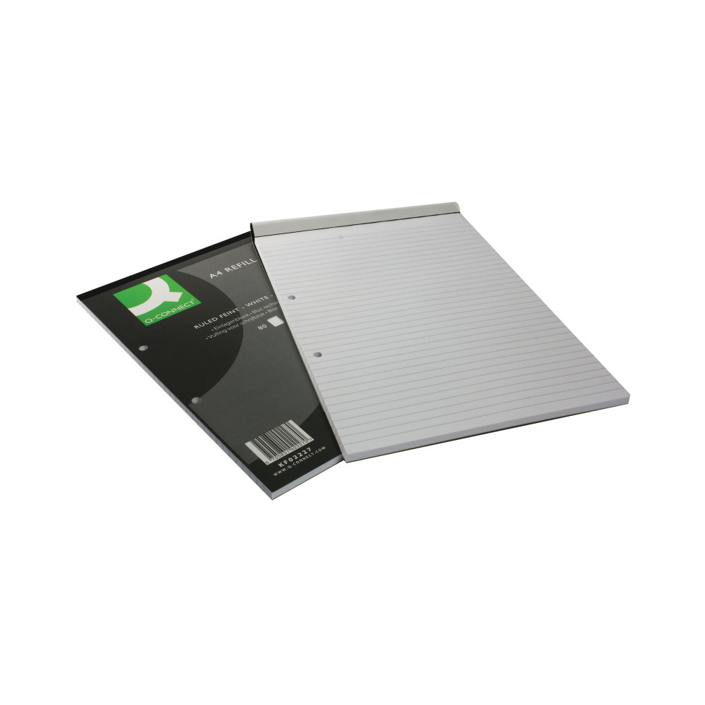 Q-CONNECT RULED REFILL PAD A4 PK10