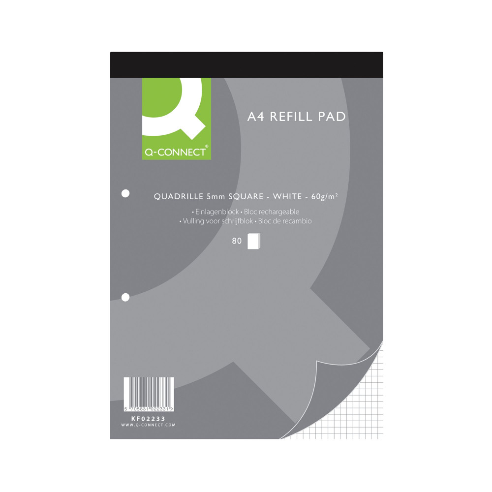 Q-CONNECT QUAD RLD RFL PAD A4 PK10