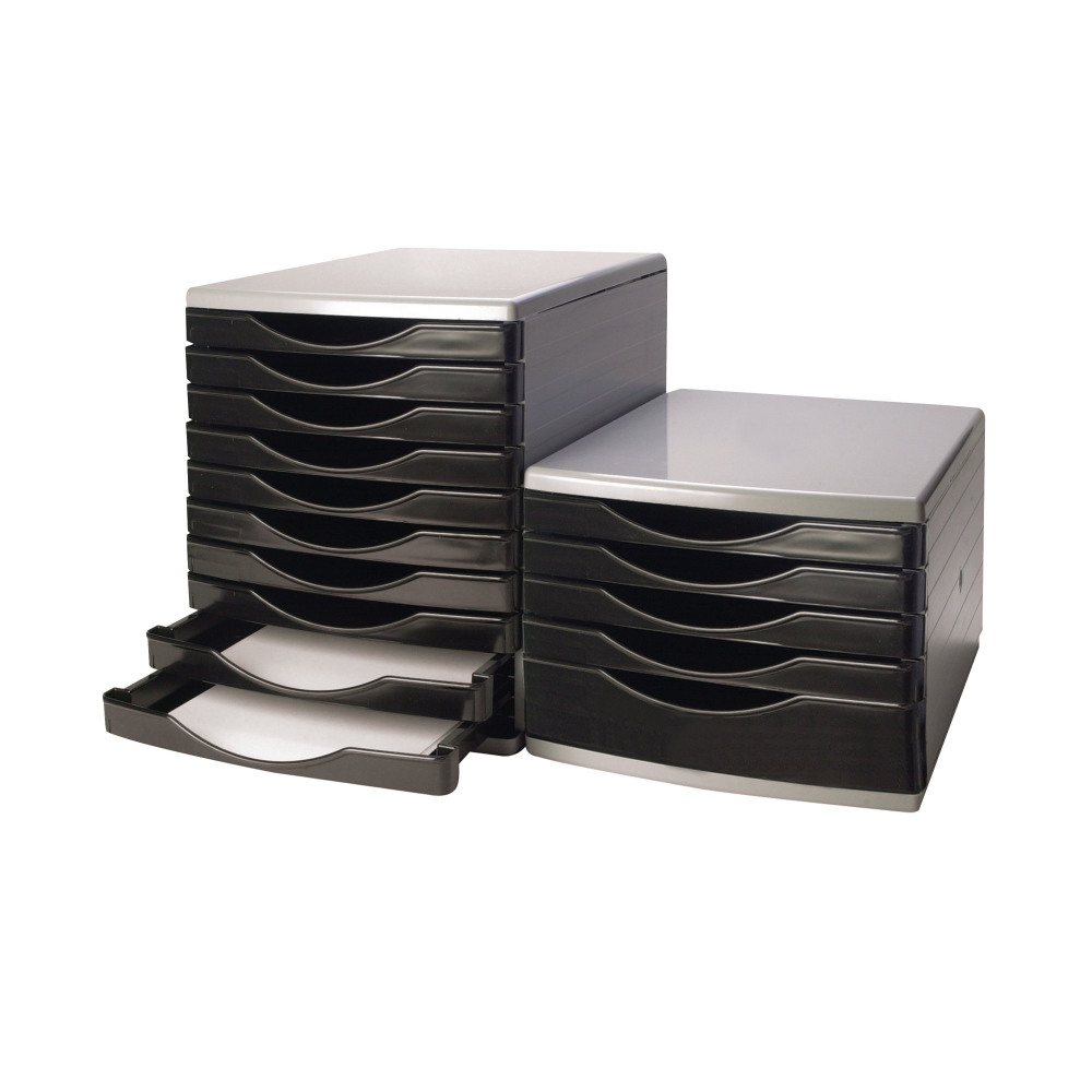 Q-CONNECT 5 DRAWER TOWER BLK GREY