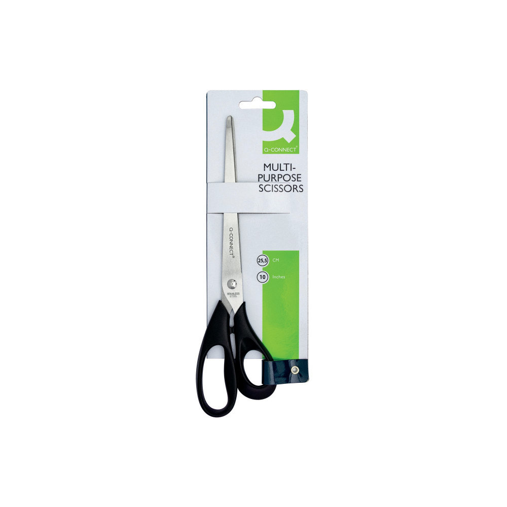 Q-CONNECT SCISSORS 255MM SSTEEL BLK