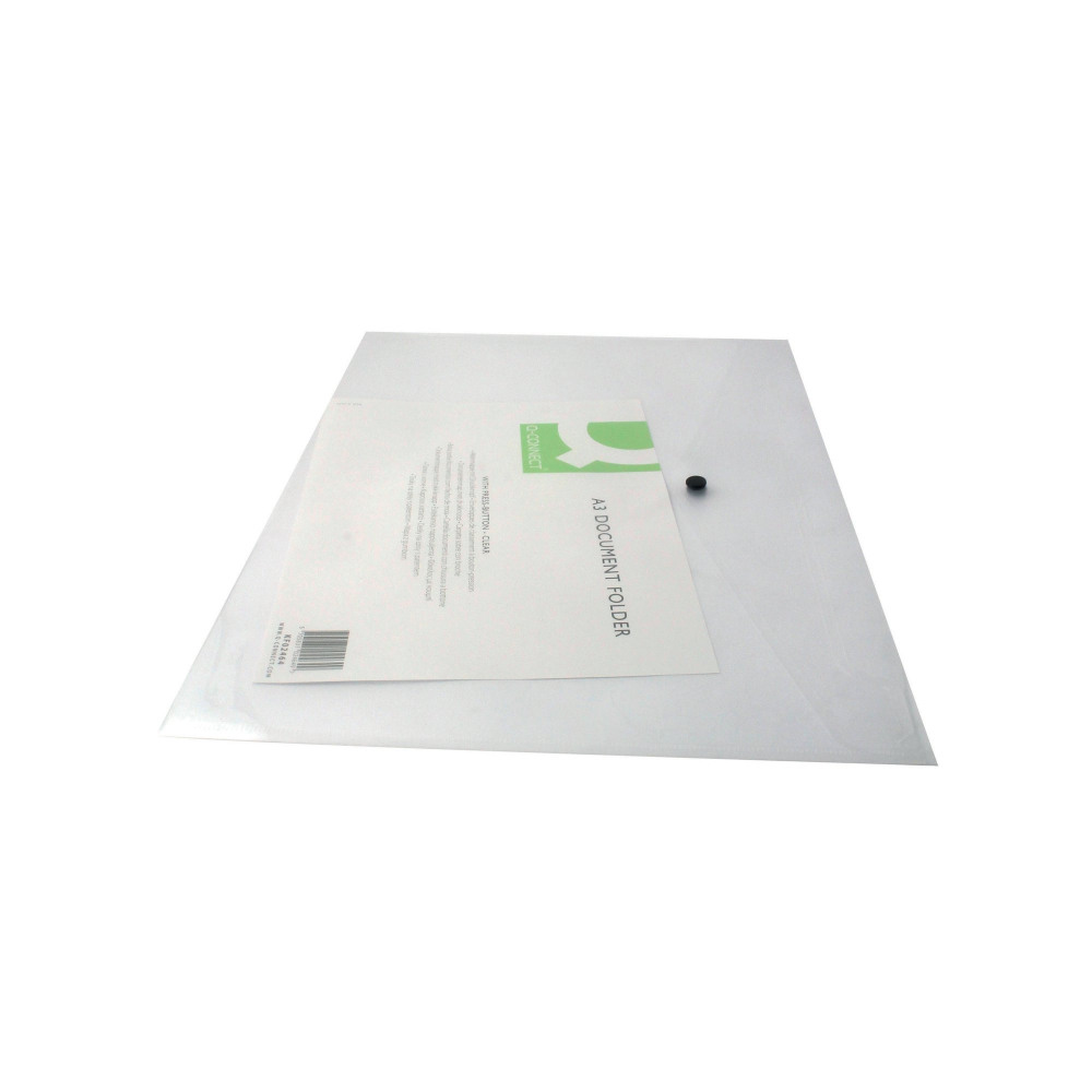 Q-CONNECT DOC FOLDER A3 CLEAR PK12