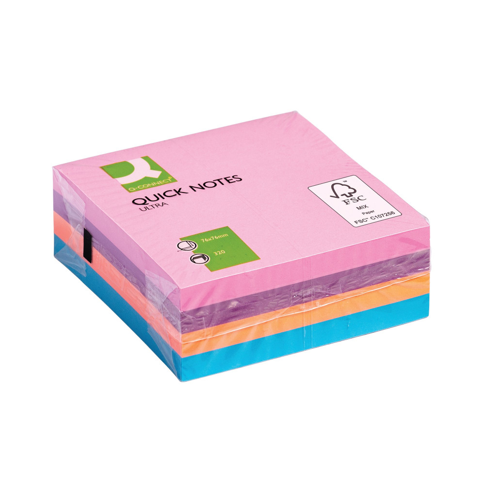 Q-CONNECT ULTRA CUBE 76X76 320SH AST