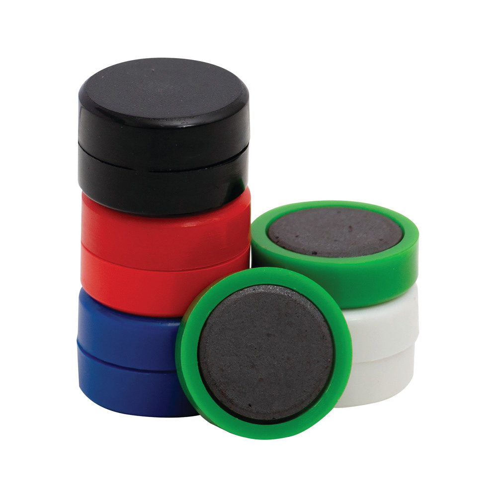 Q-CONNECT MAGNET 25MM ASSORTED PK10
