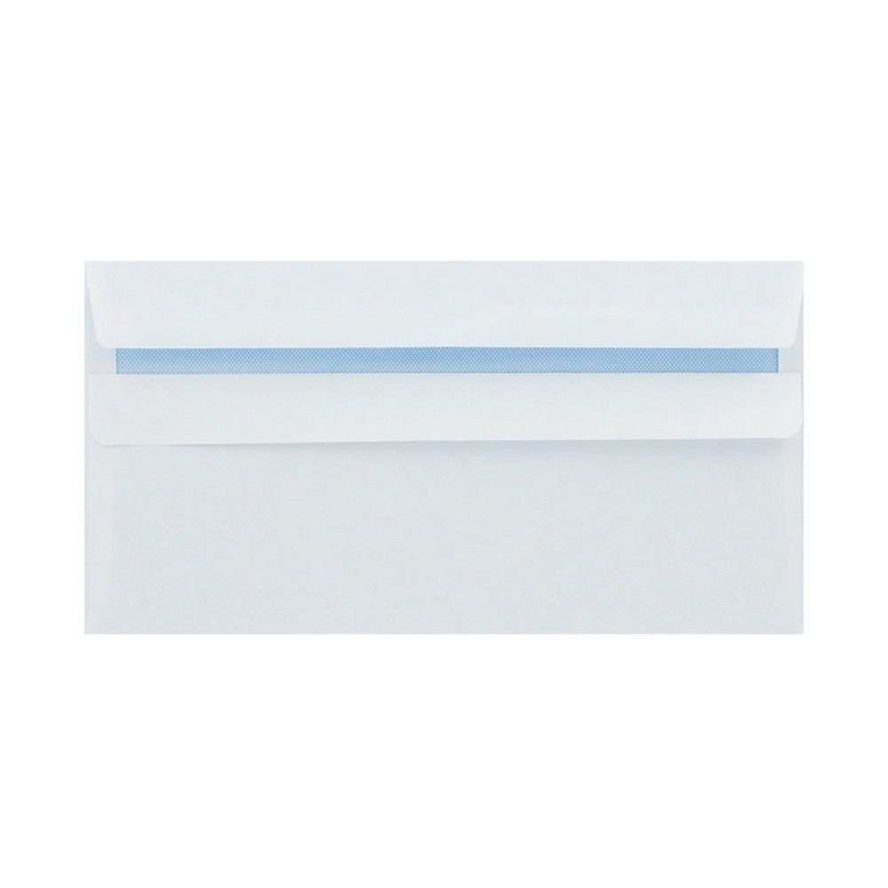 Q-CONNECT DL ENV PLAIN PLSL WHT P500