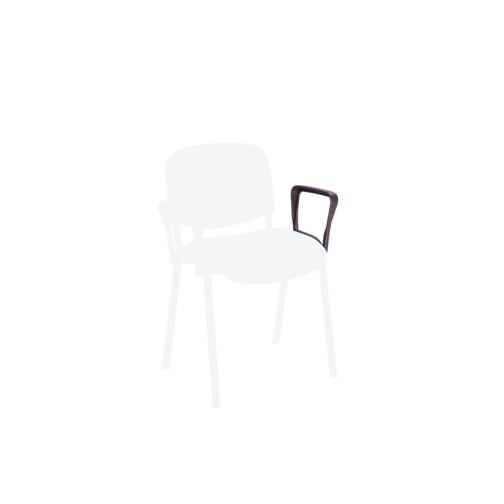 JEMINI ARMS FOR STKG CHAIR BLK PK2