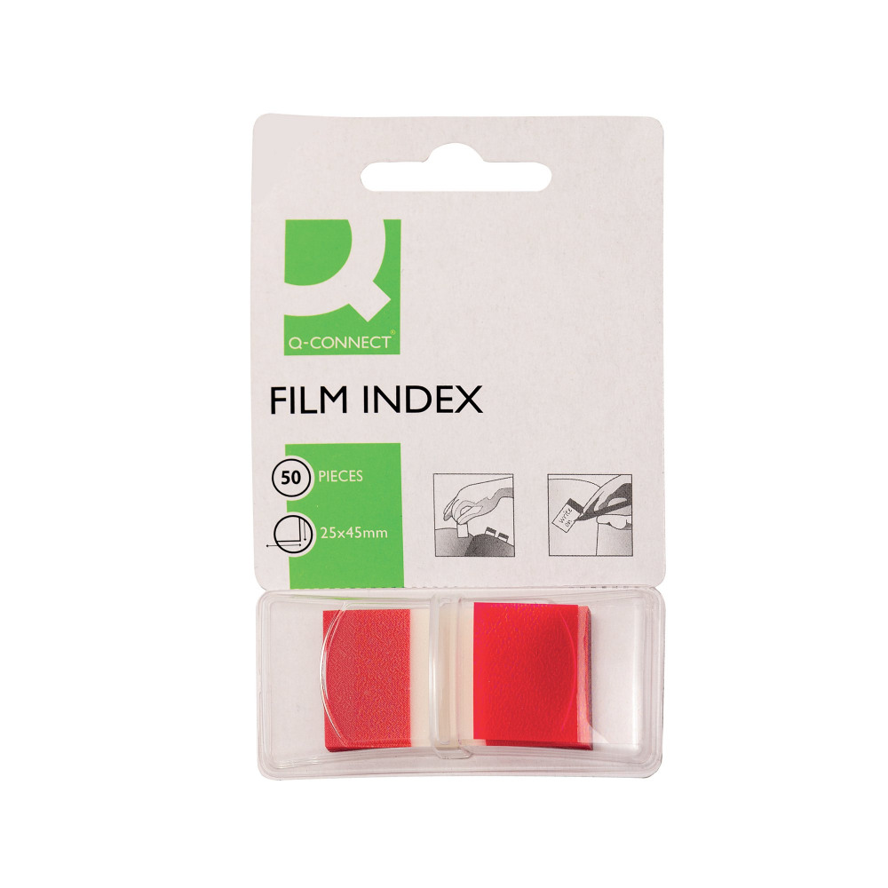 Q-CONNECT PAGE MARKER 1 INCH RED