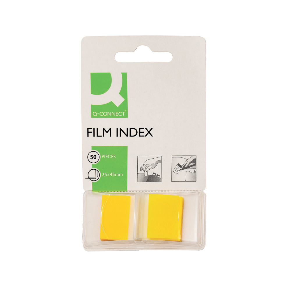 Q-CONNECT PAGE MARKER 1 INCH YELLOW