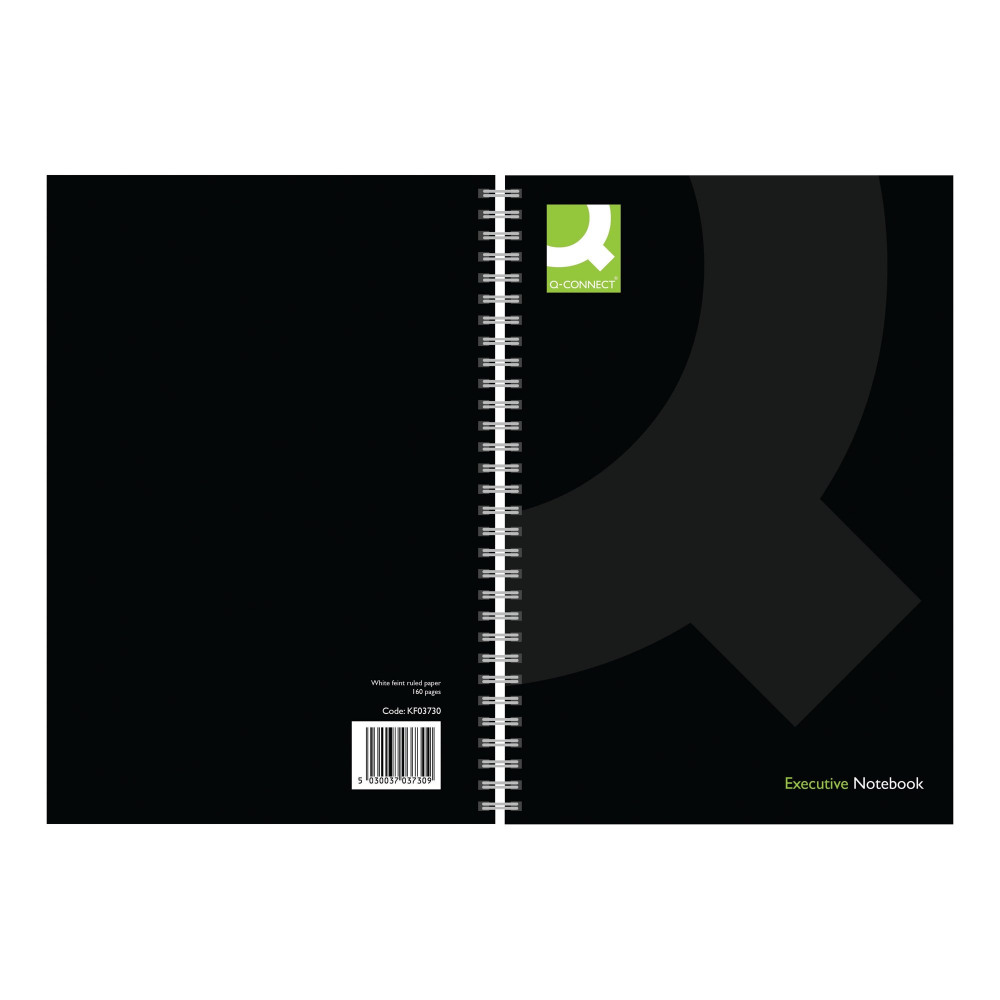 QCONNECT WIREBOUND A5 PP BLACK PK3