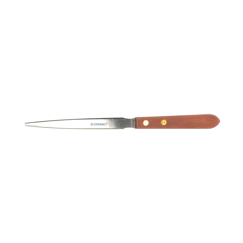 Q-CONNECT LETTER OPENER WOODEN HNDLE