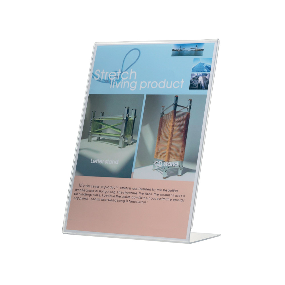 QCONNECT SLANT SIGN HOLDER LSHAPE A4