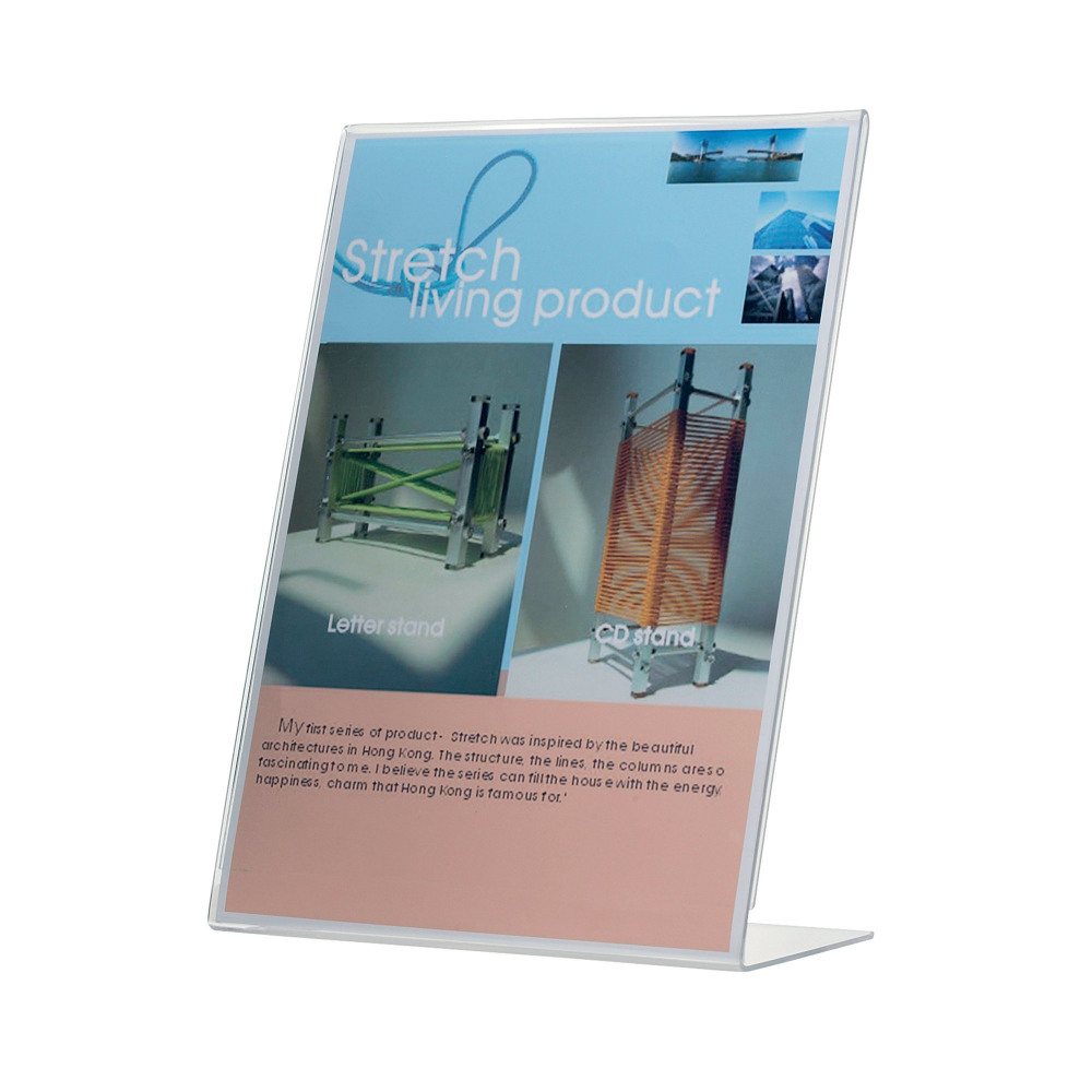 QCONNECT SLANT SIGN HOLDER LSHAPE A5