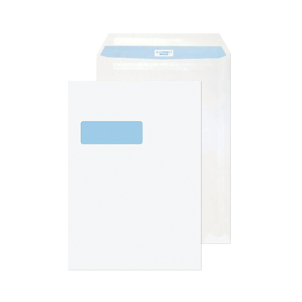 Q-CONNECT C4 WINDOW ENV WHT PK75