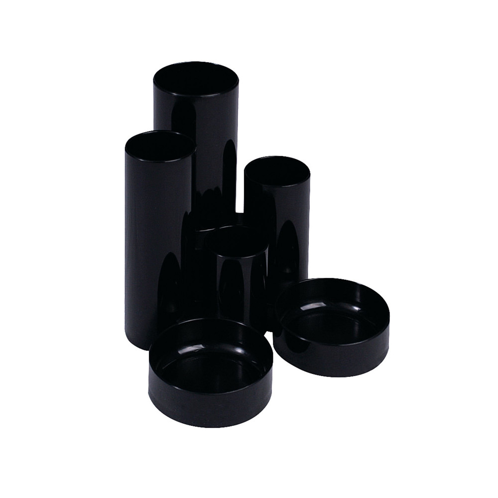 Q-CONNECT TUBE DESK TIDY BLACK