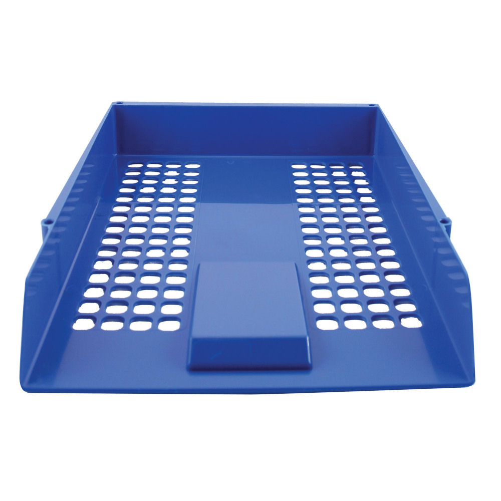 Q-CONNECT LETTER TRAY BLUE STACK