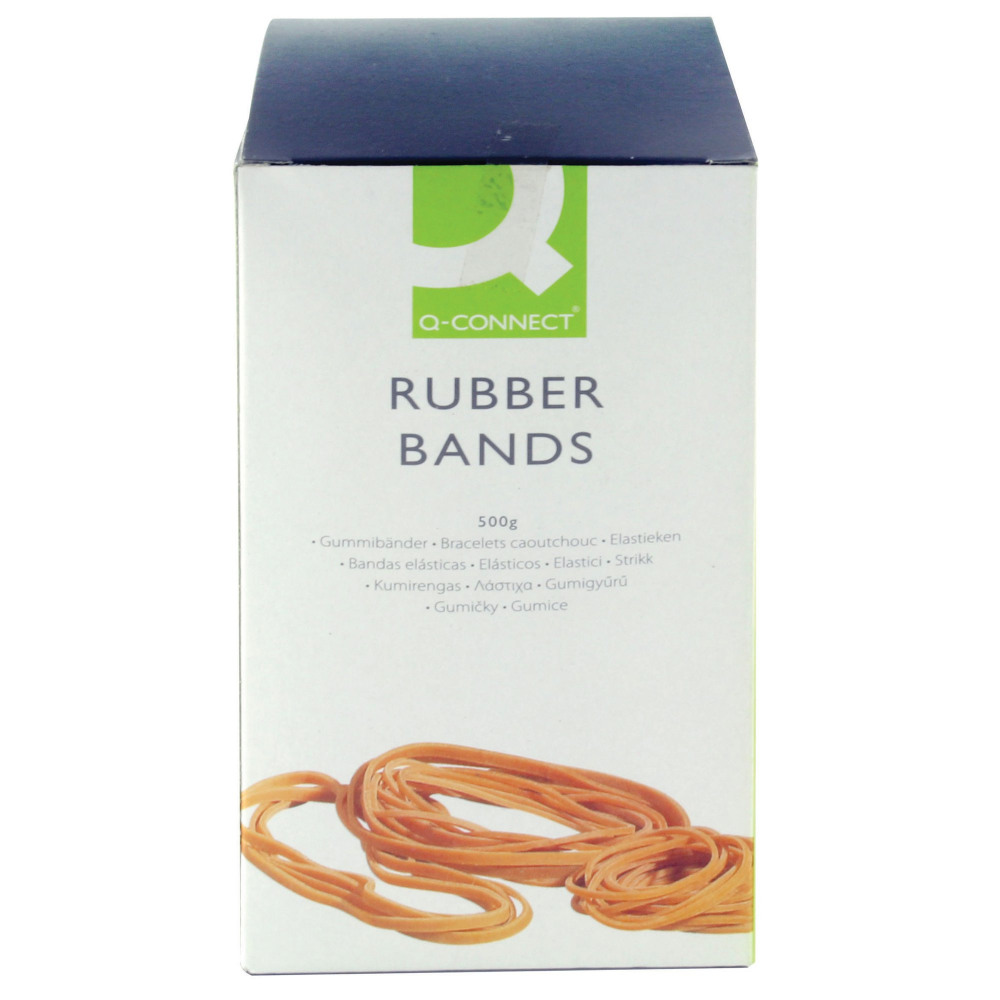 Q-CONNECT RUBBER BANDS 500G ASSORTED