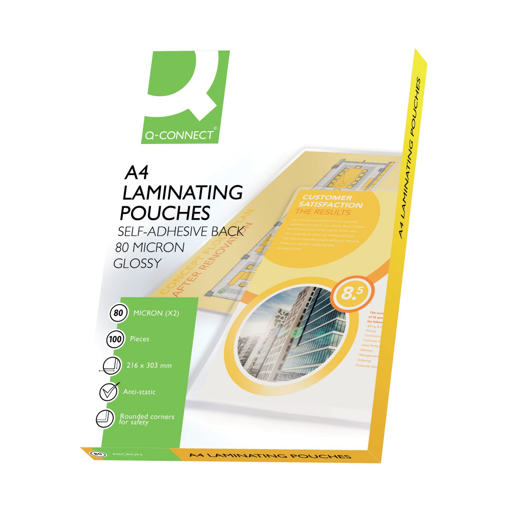 Q-CONNECT A4 2X80M LAMG POUCH PK100