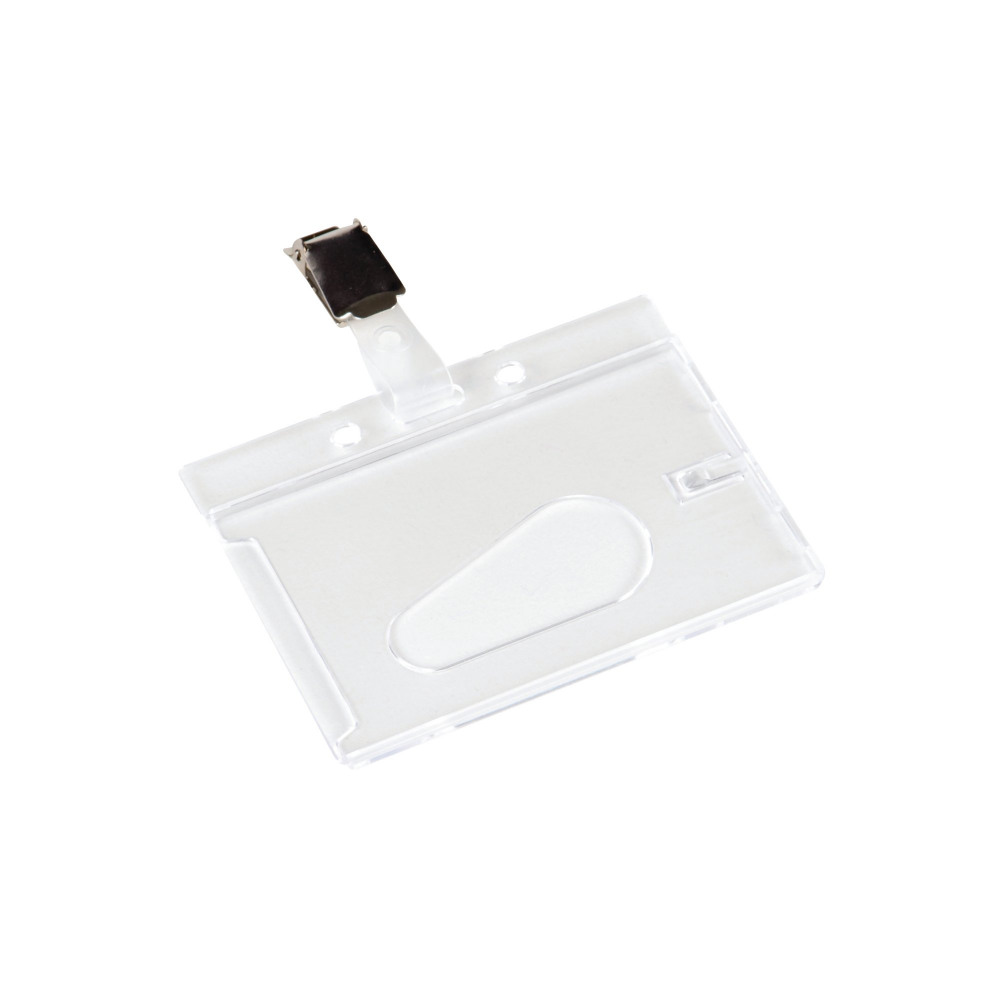 QCONNECT RIGID BADGE HLDER CLIP PK10