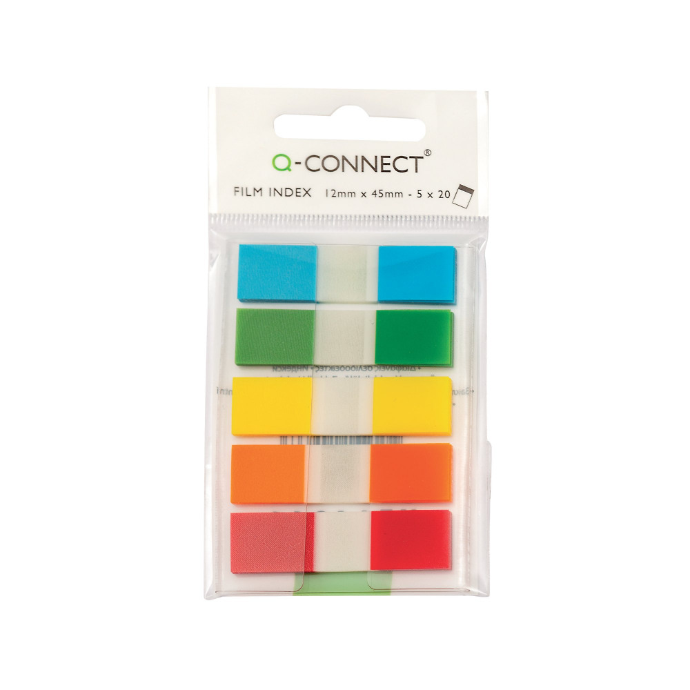 Q-CONNECT PAGE MKR 1/2IN AST PK100