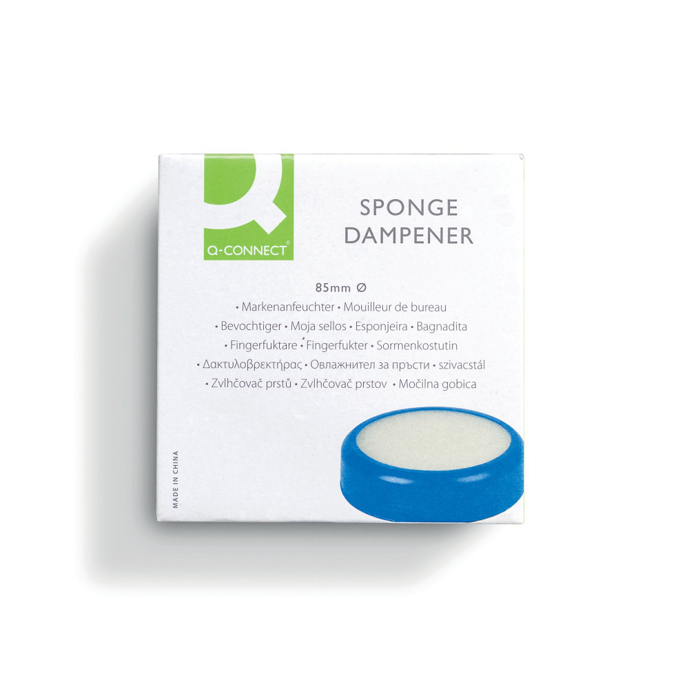 Q-CONNECT SPONGE DAMPENER 85MM BLUE