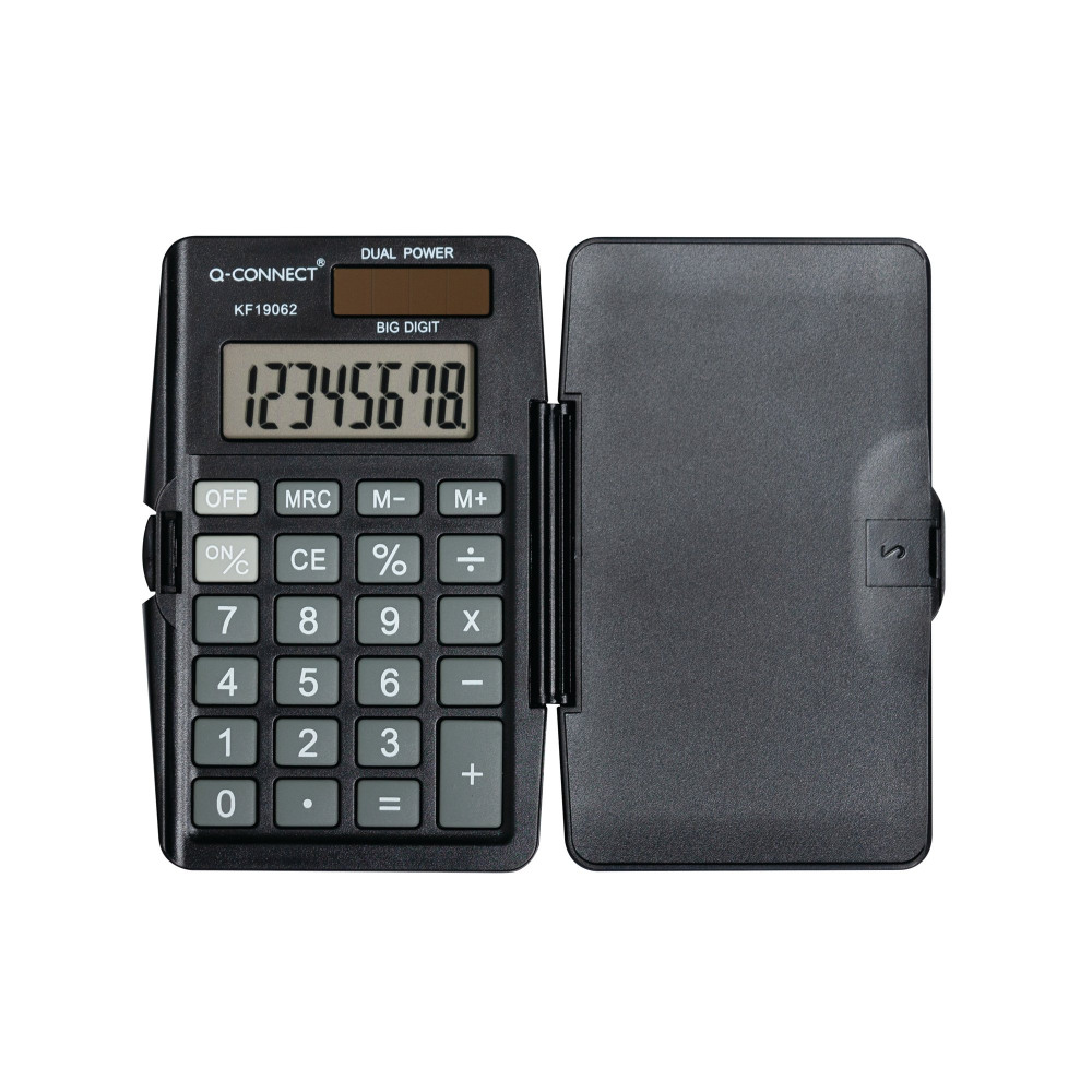 8 DIGIT POCKET CALCULATOR WITH COVER