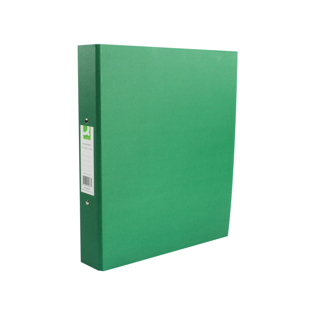 Q-CONNECT 2 RING BINDER A4 GRN PK10