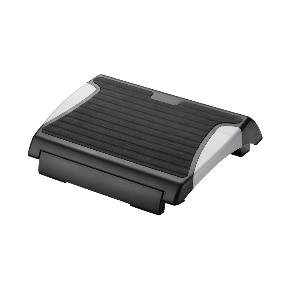 Q-CONNECT ANTI-SLIP FOOTREST BLK/SLV