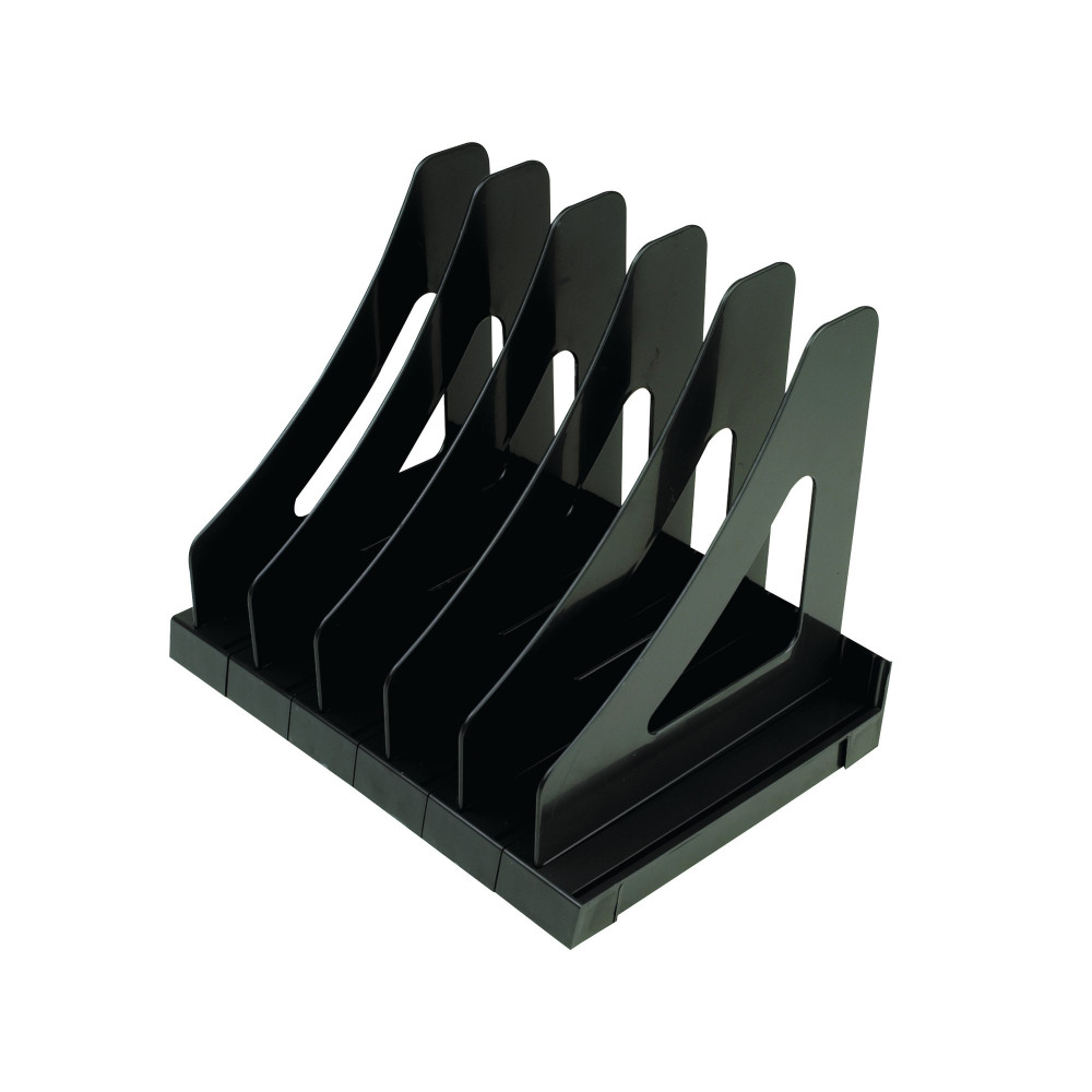 Q-CONNECT BLACK EXECUTIVE BOOK RACK