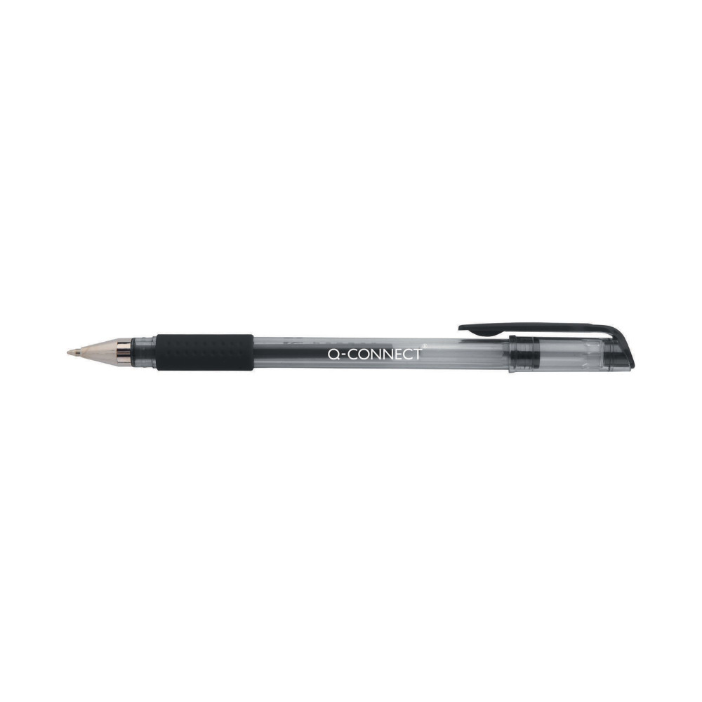 Q-CONNECT GEL PEN 0.3MM LN BLK PK10
