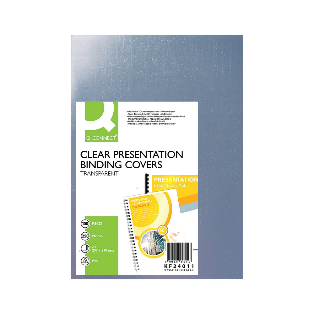 Q-CONNECT A4 BINDING COVERS PK100
