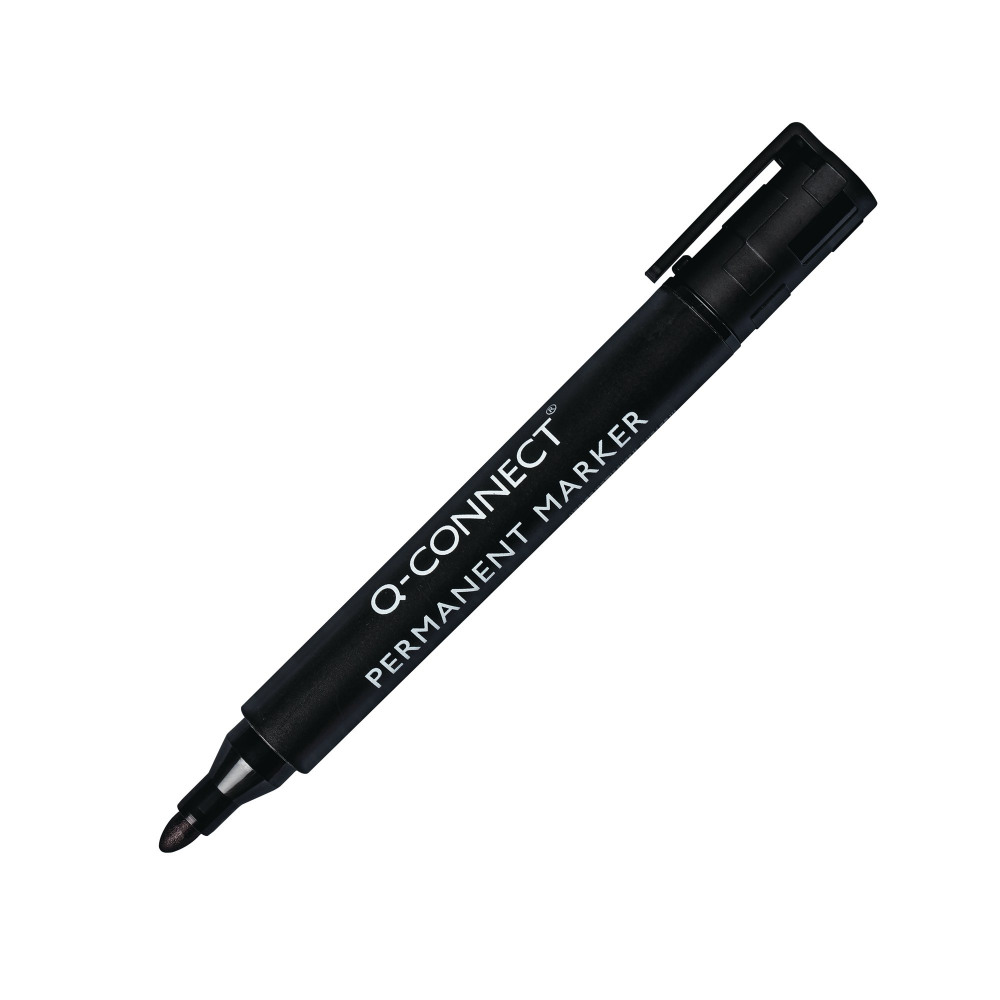 Q-CONNECT PERM MARKER B/TIP BLK PK10