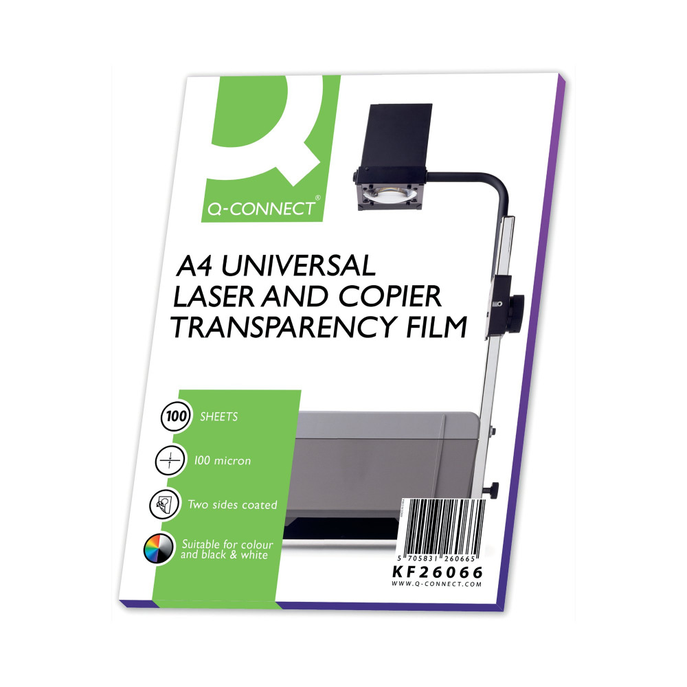 Q-CONNECT OVER HEAD PROJ FILM PK100