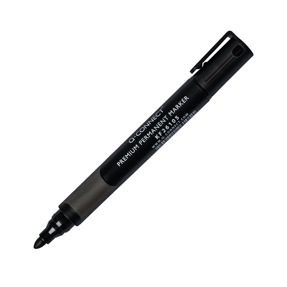 Q-CONNECT PREM PERM MARKER BLK PK10